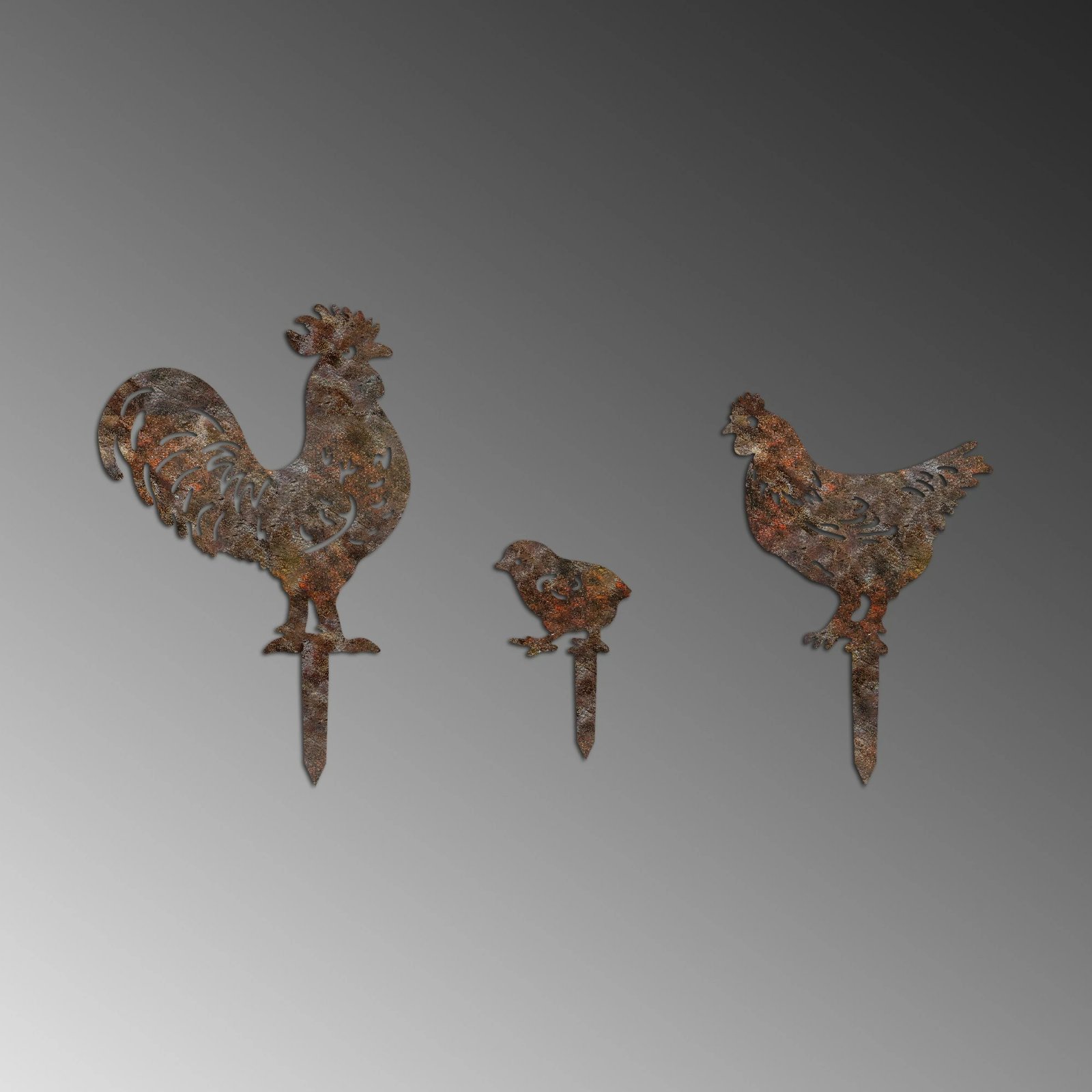 Objekt dekorativ për kopsht, Aberto Design, Fam 11, set prej 3 copash