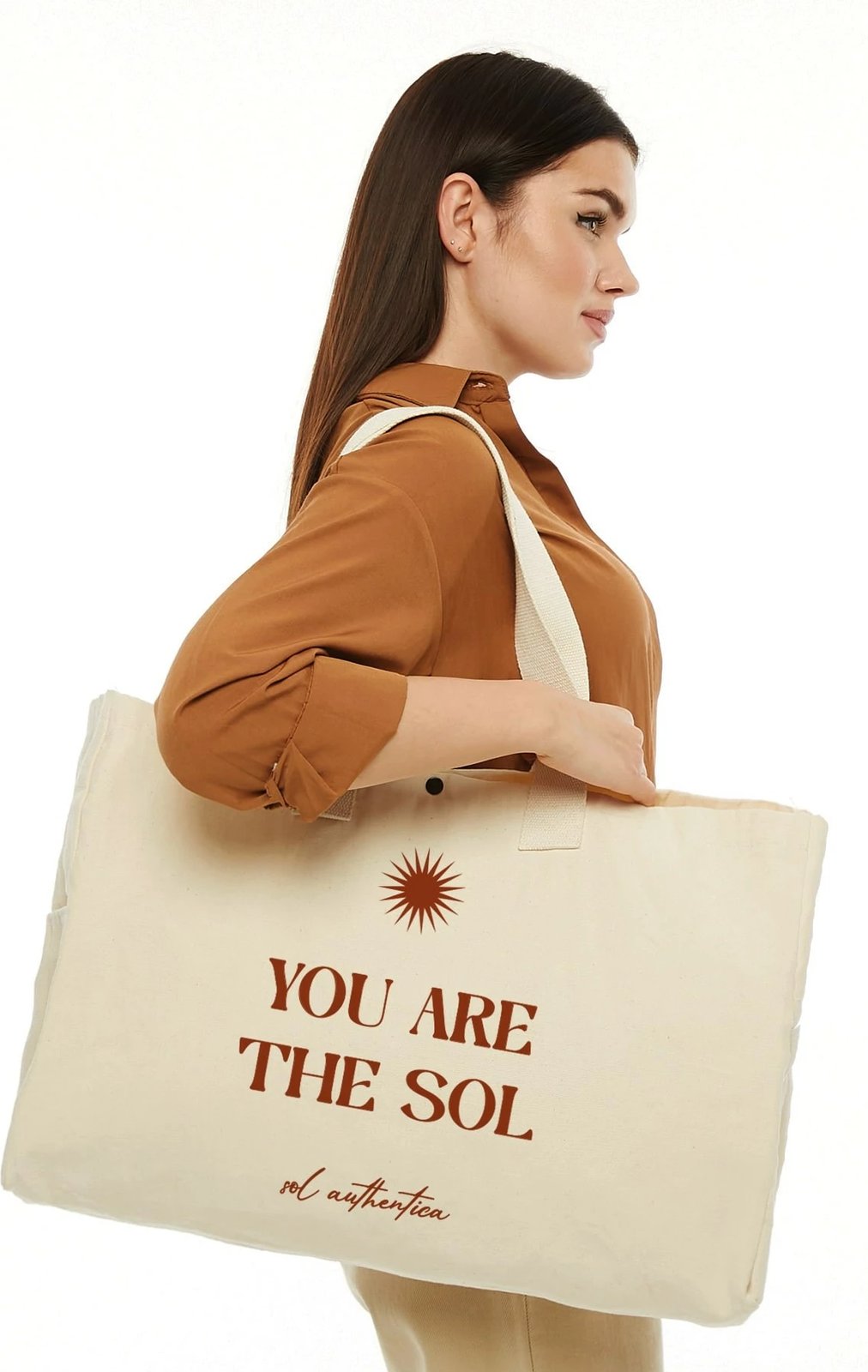 Torbë tote Zoozie Bags, krem, 2198