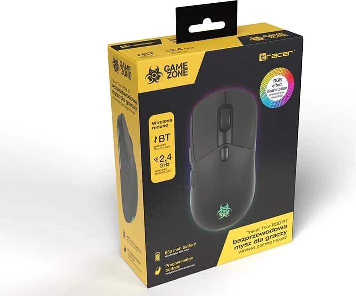 Maus Tracer GameZone THOR RGB, pa tela, 10 000 DPI, i zi