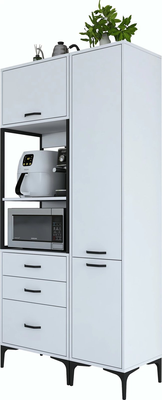 Dollap multifunksional, i bardhë, Hanah Home JE143 - 3113