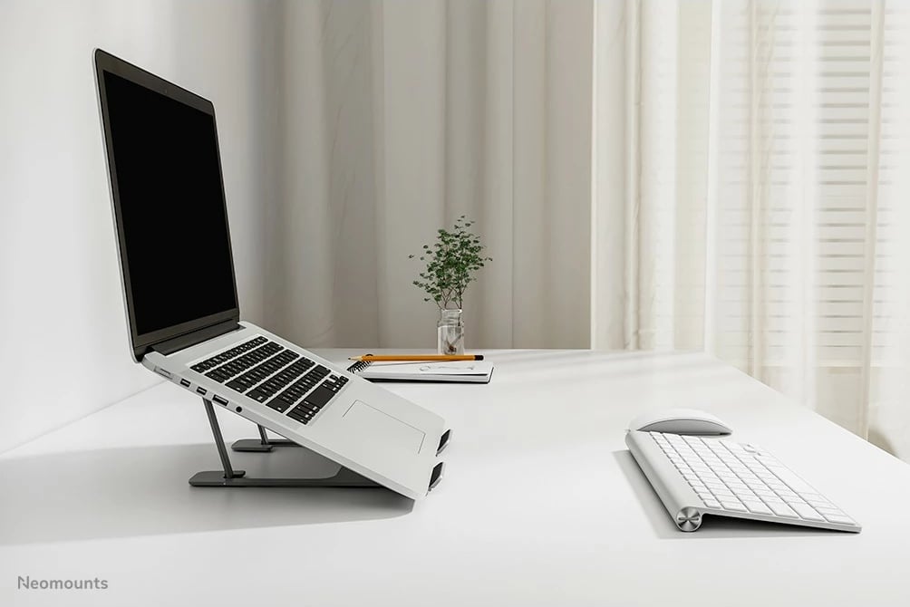 Mbajtës laptopi Newstar NSLS085GREY, alumini, 10-17 inç, gri