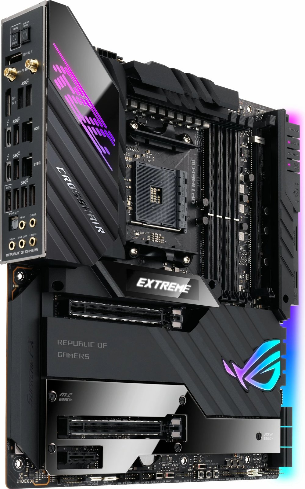 Pllakë amë ASUS ROG Crosshair VIII Extreme, AMD, Socket AM4, 128 GB, E zezë