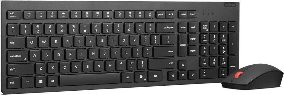 Kasë tastierë & maus Lenovo Essential Wireless Combo Gen2, gjermanisht, e zezë