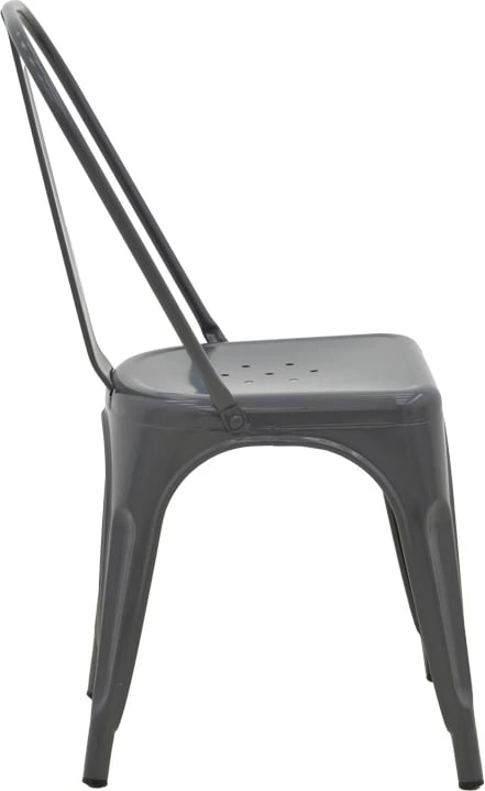 Karrige Utopia metalike, ngjyrë antraciti, 44x44x85cm