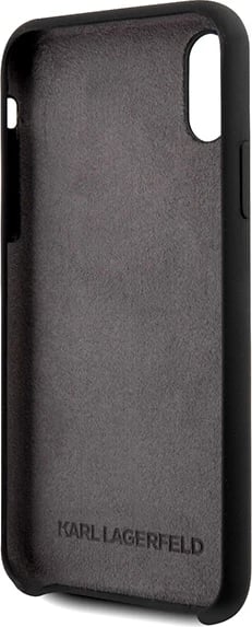 Mbështjellës Karl Lagerfeld Glossy Bauhaus Logo për iPhone X/XS, i zi