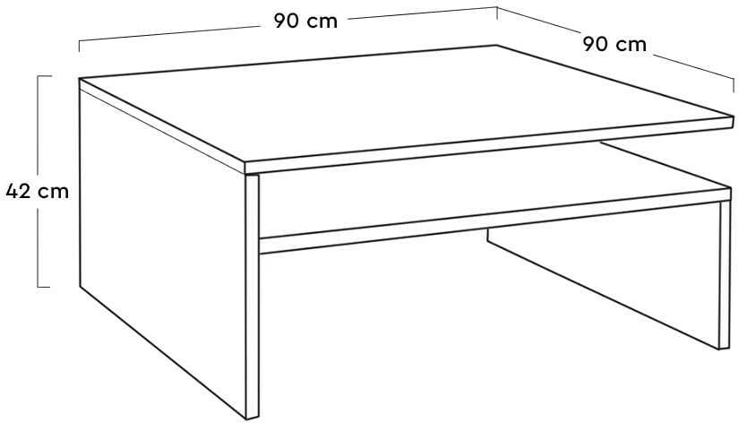Tavolinë kafeje Hanah Home, SHP-640-OO-1, ngjyrë arre