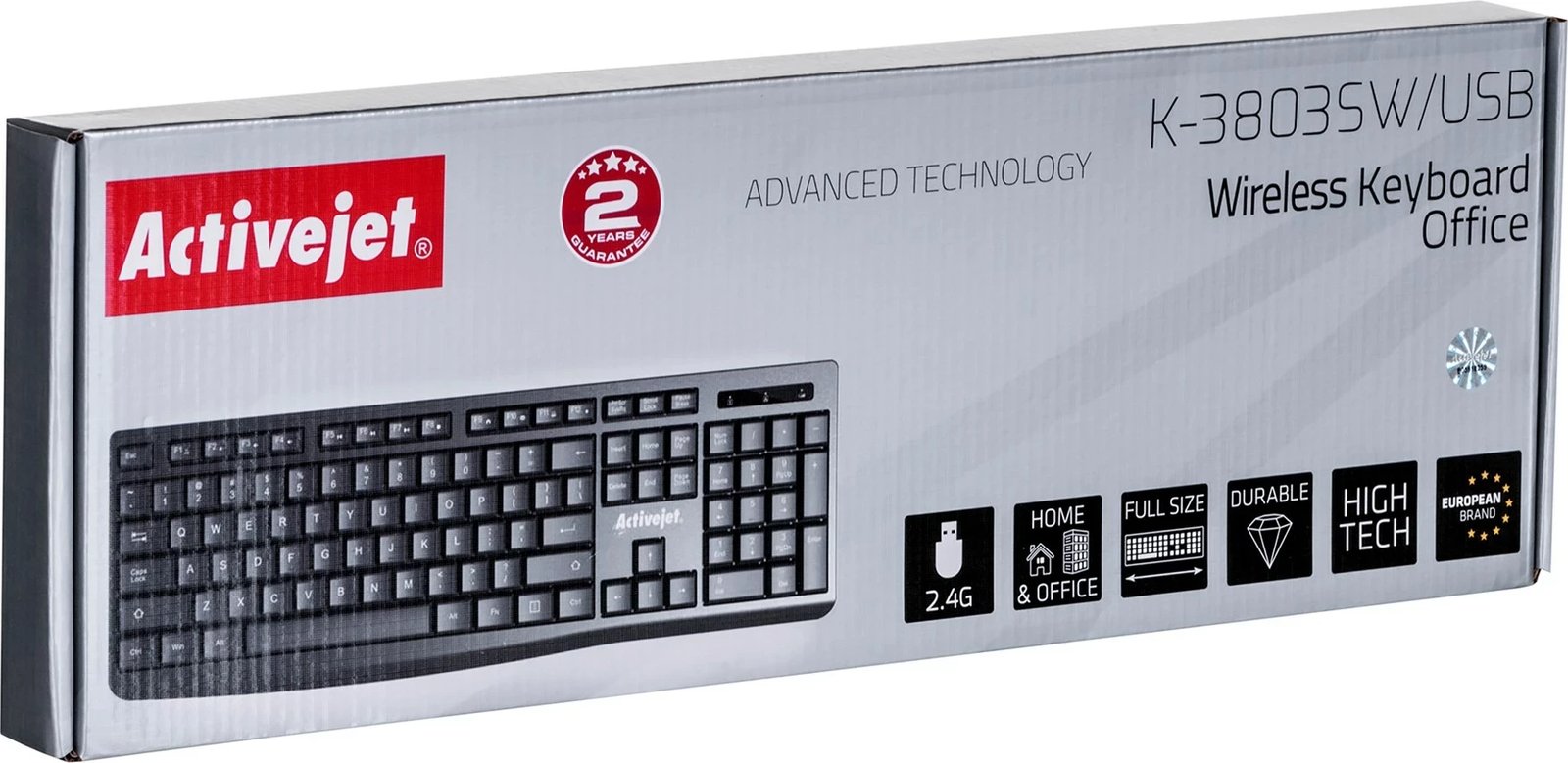 Tastierë Wireless Activejet K-3803SW, e zezë