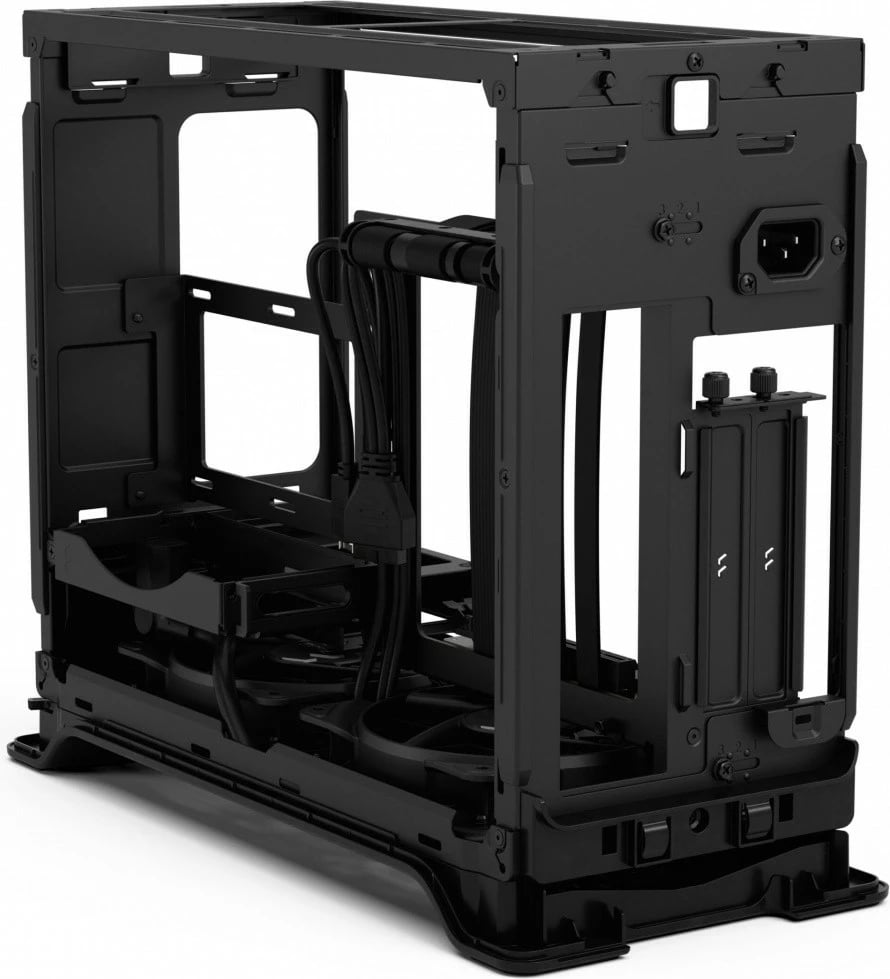 Kasë Fractal Design Era 2, Small Form Factor, ITX, Charcoal, panel druri