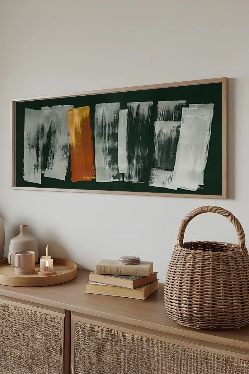 Pikturë dekorative me kornizë, Wallity, Artsmdfyty16-3370, shumëngjyrëshe, 33x70cm