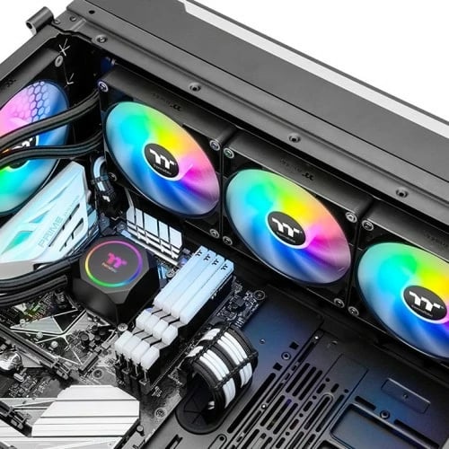 Kasë ftohëse me ujë Thermaltake TH420 ARGB, 3x140mm, bllok bakri