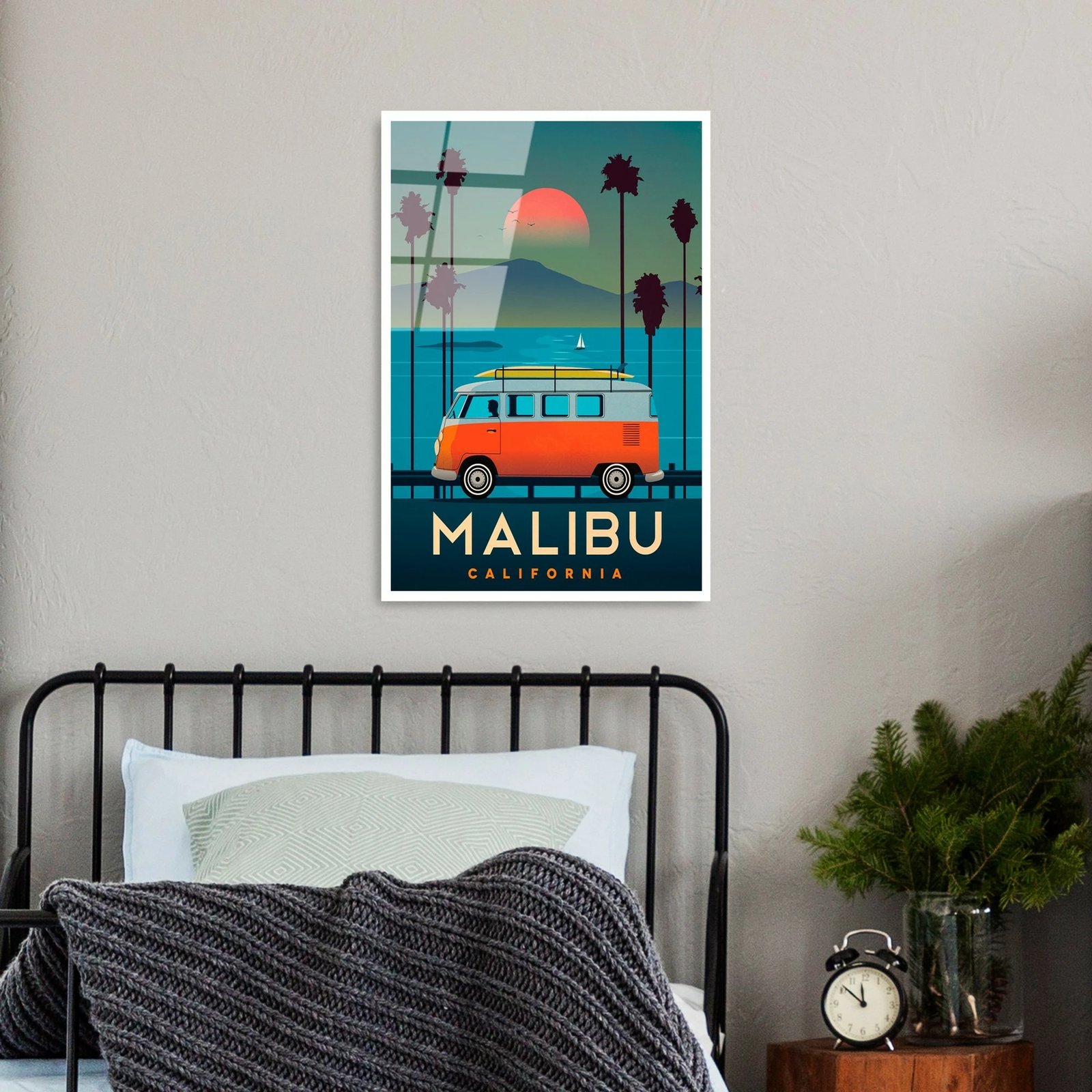 Pikturë dekorative prej xhami të temperuar, Wallity, UV-1008, 30x45cm