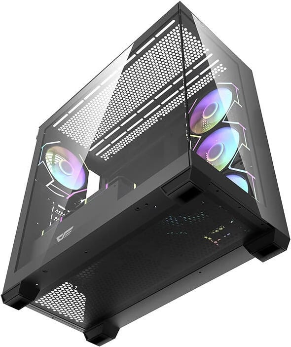 Kasë Darkflash DS900, Middle Tower, me 7 ventilatorë ARGB, e zezë