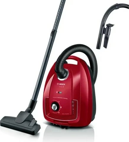Fshesë me korent Bosch BGB38RD2, 600W, me qese, e kuqe