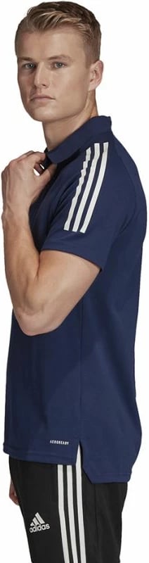 Maicë Polo për meshkuj adidas, ngjyrë blu deti dhe e bardhë