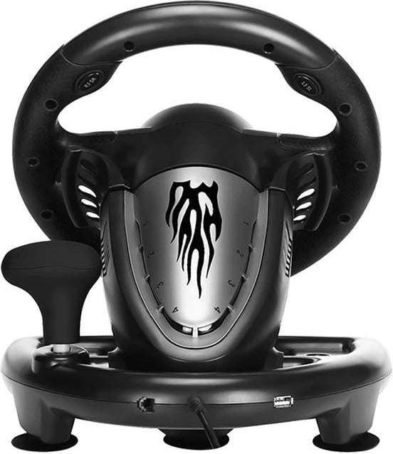 Timon gaming PXN V3 me pedale, për PC/PS3/PS4/XBOX ONE/SWITCH, i zi