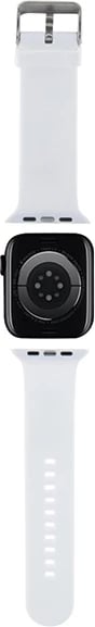 Rrip Apple Watch Karl Lagerfeld 3D Rubber Choupette Head, silikon, i bardhë, 38/40/41mm