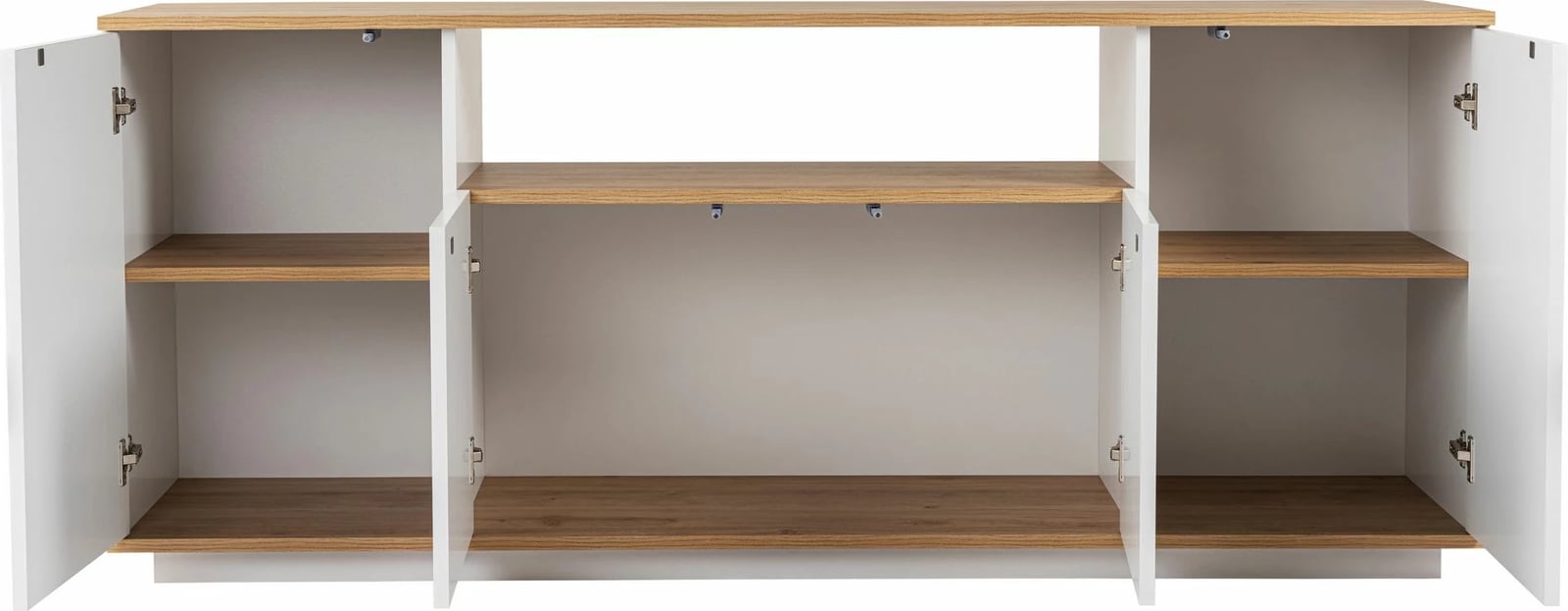 Konsol Skye Decor, Arista, e bardhë, lisi Cadiz