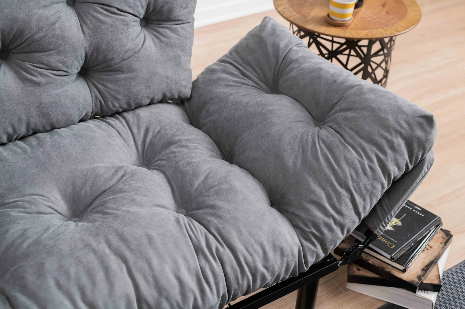 Divan-krevat dy ulëshe, ngjyrë gri, Atelier del Sofa, Nitta