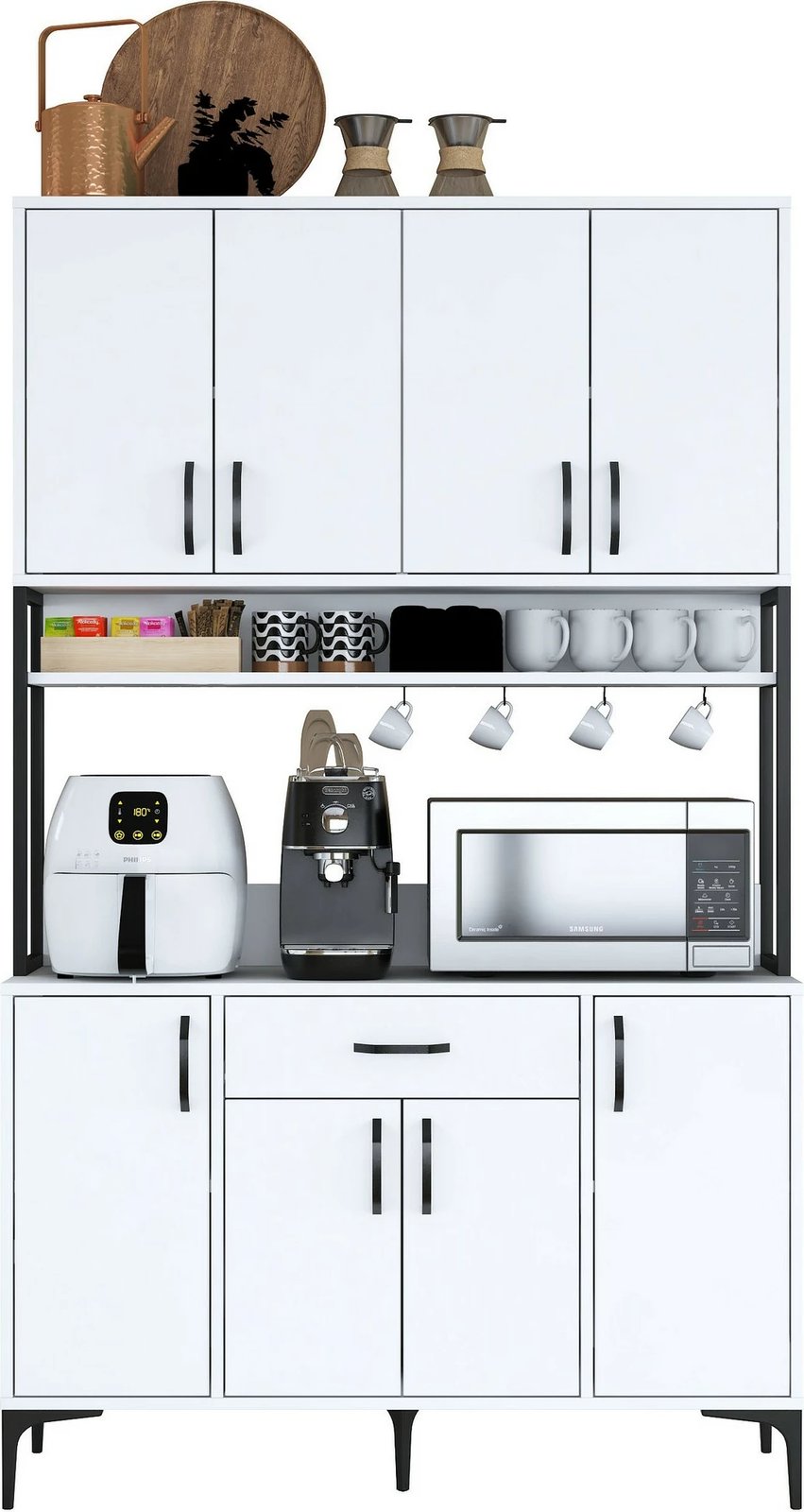 Dollap shumëpërdorimësh, ngjyrë e bardhë, JE127-2984