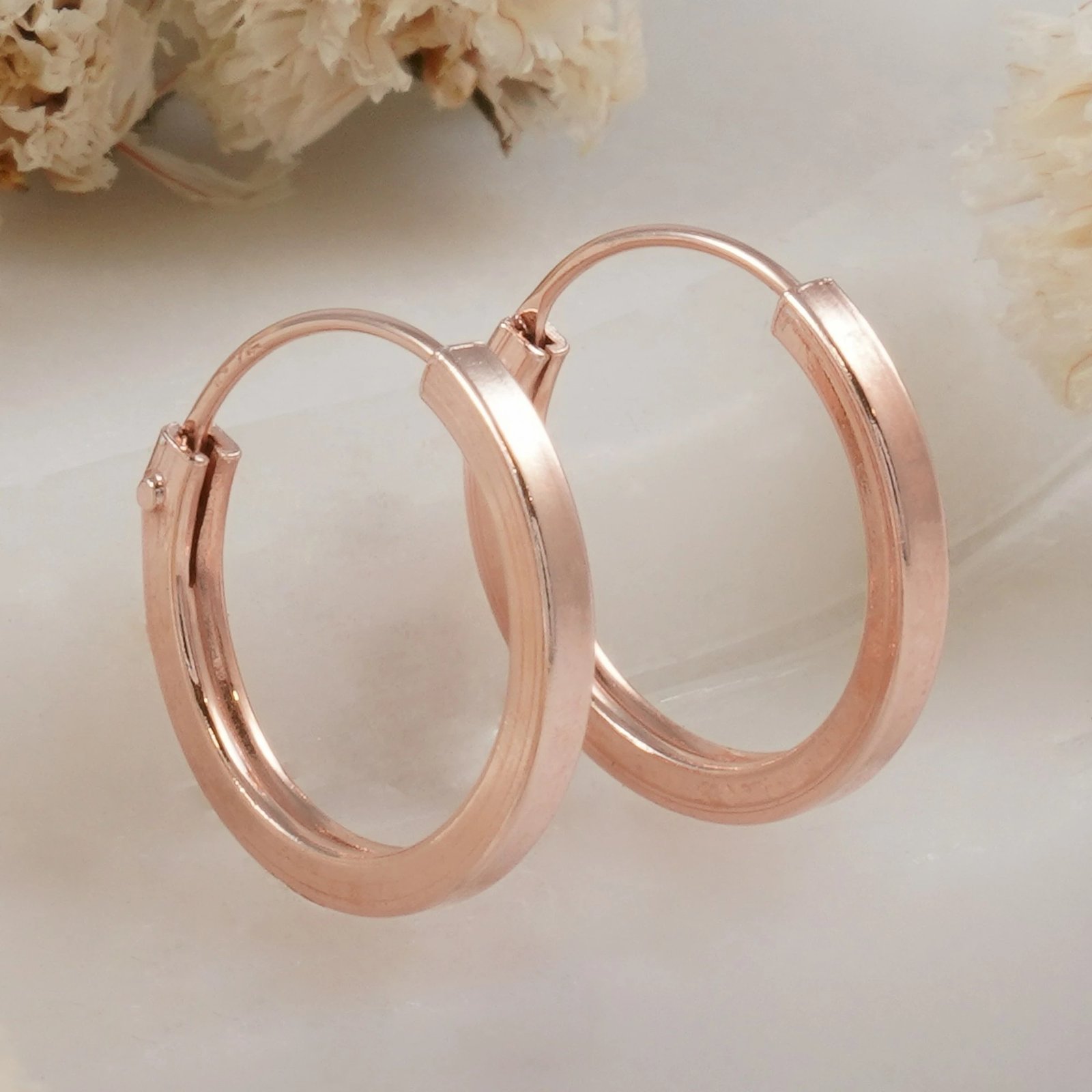 Vathë argjendi ngjyrë ari rozë, Jumeon, 11744ROS, 14mm