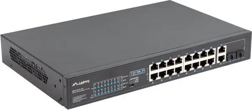 Switch LANBERG RSFE-16P-2C-250, 16 porte, për kabinetë, pa menaxhim