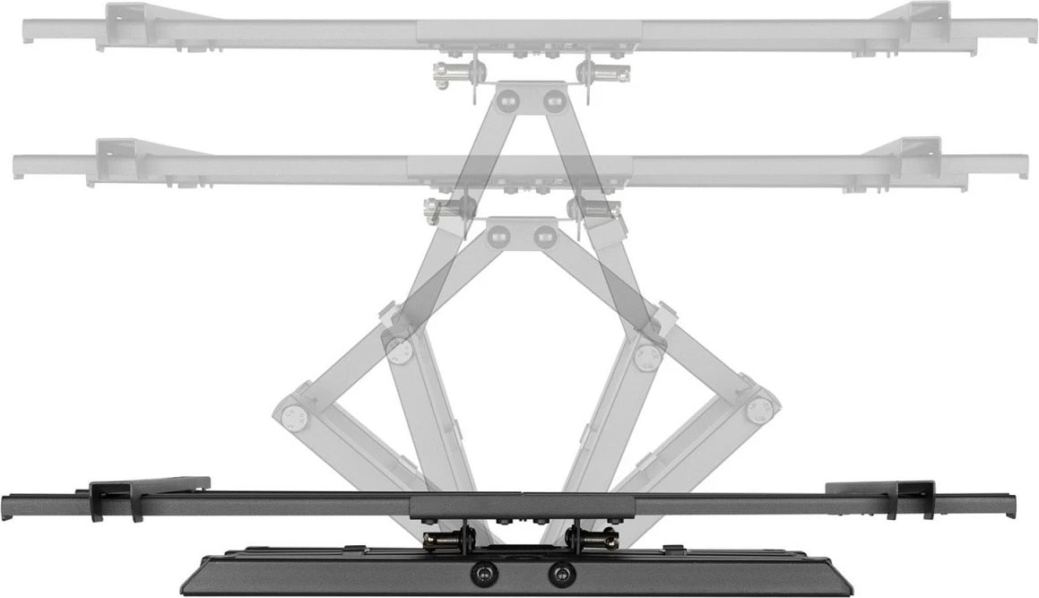 Mbajtëse muri për TV Maclean MC-881, për ekrane 37-80 inç, deri 60 kg, Metal, E zezë