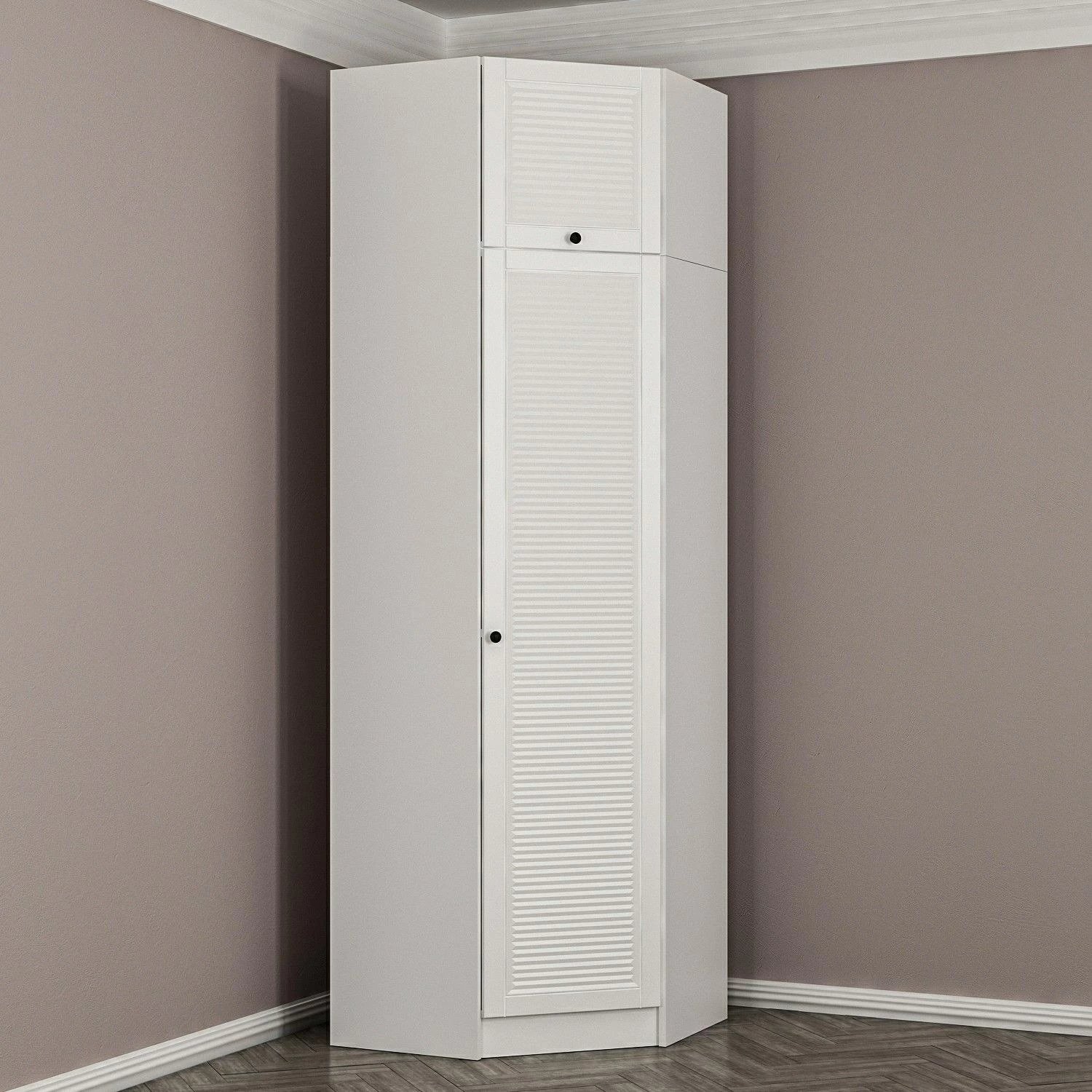 Dollap këndi Hanah Home, i bardhë, Kale - 2305