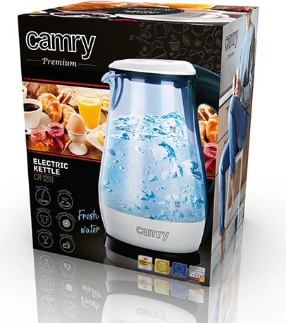 Çajnik elektrik Camry CR 1251 1.7 L 2200W i bardhë