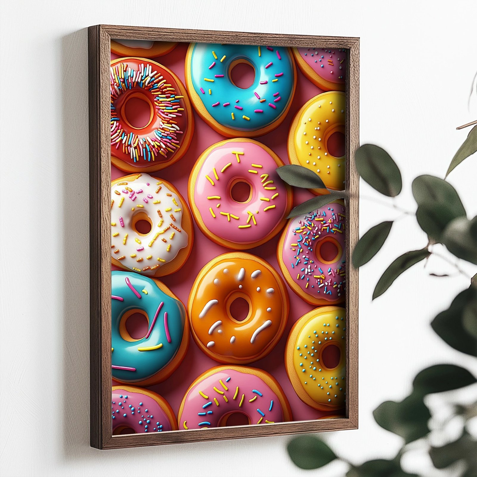 Pikturë dekorative me kornizë MDF, shumëngjyrëshe, TUN098-XL, 50x70x3.5cm