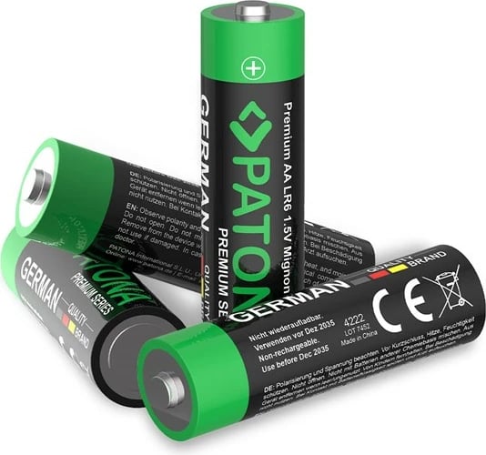 Bateri AA PATONA Premium LR06, 3000 mAh, set 10 copë, e zezë