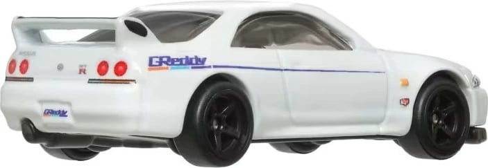 Makine lodër Hot Wheels Nissan Skyline GT-R (BCNR33), 1:64, e bardhë