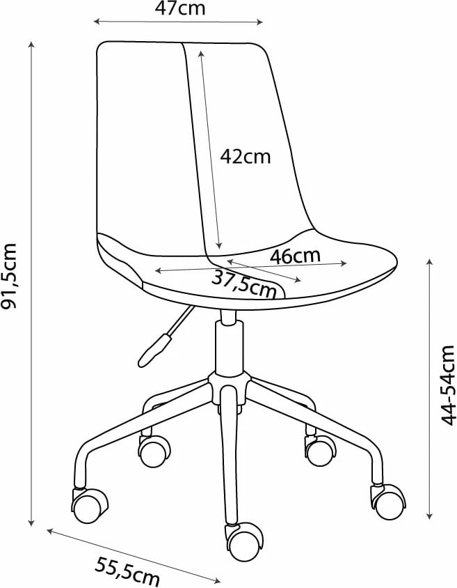Karrige zyre vintage, ngjyrë tabak, 47x55.5x91.5