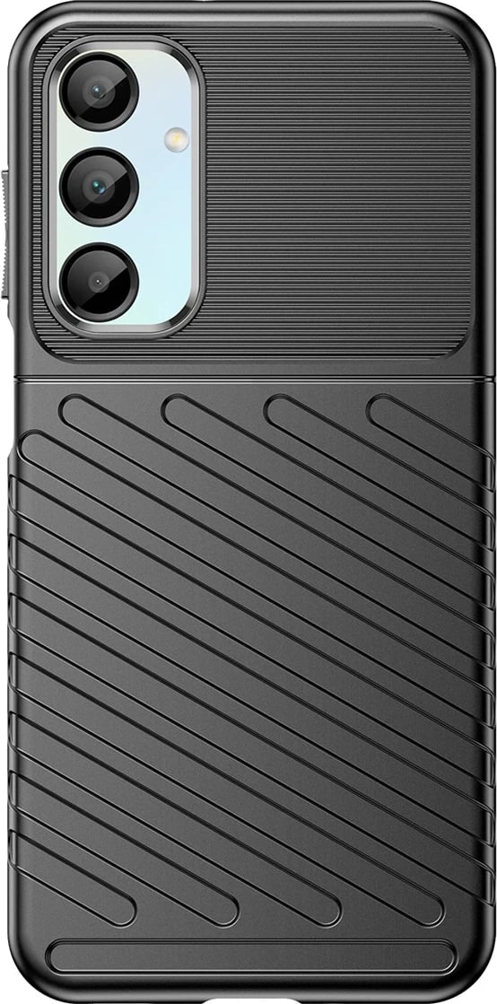 Mbështjellës Hurtel Thunder Case për Samsung Galaxy A56/A36, silikon, i blinduar, i zi
