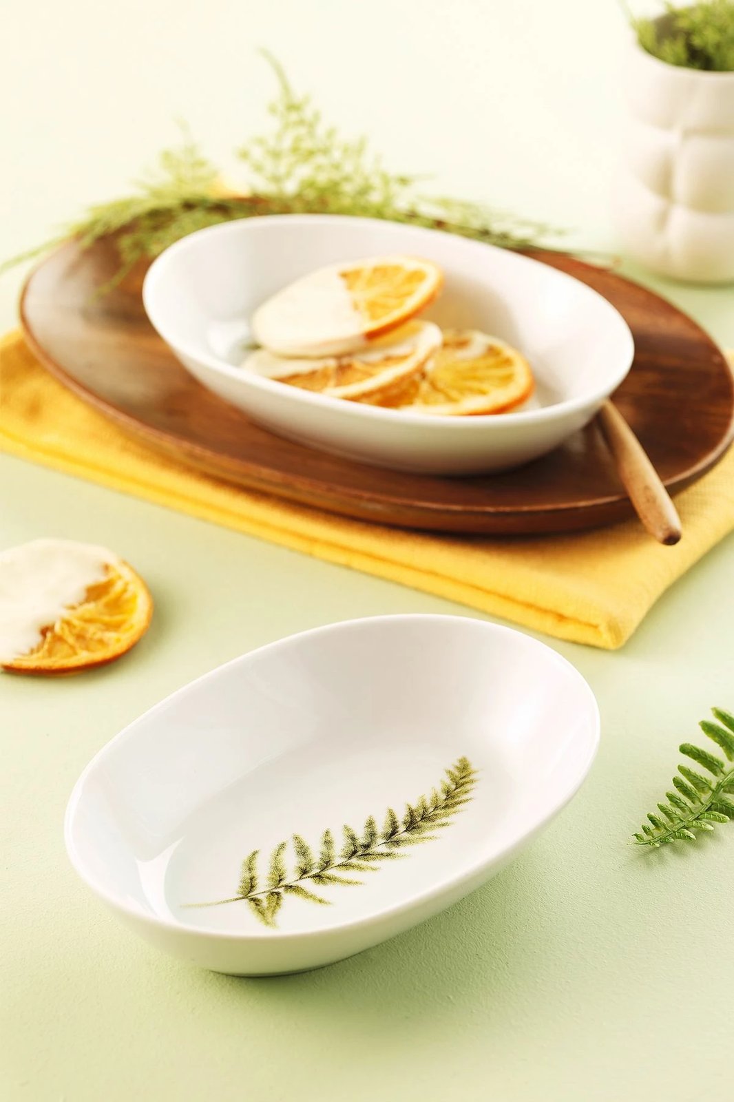 Set pjatash (2 copë), Hermia Concept, NNZG15KRS28851105, ngjyrë e gjelbër