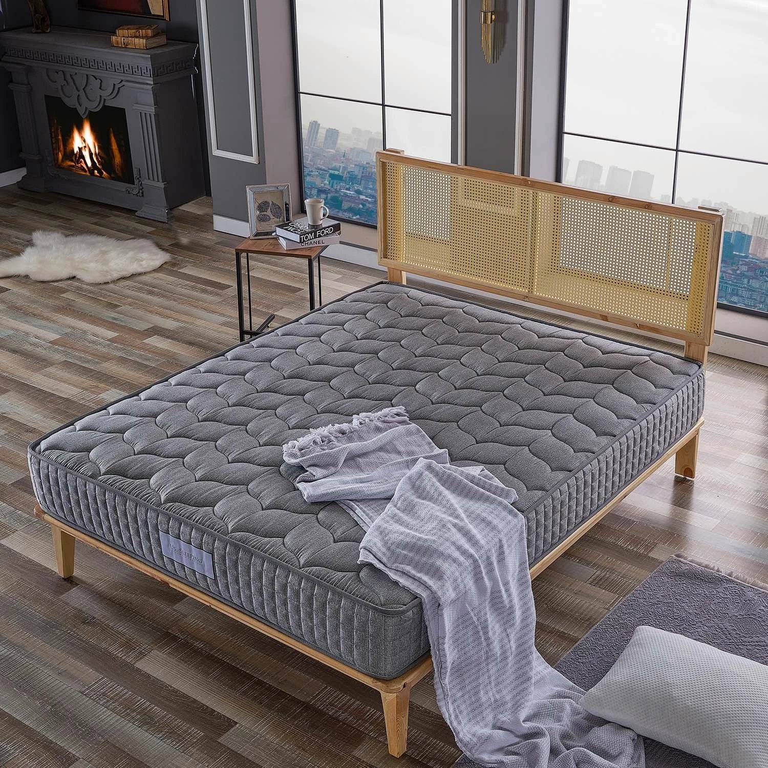 Dyshek Skye Decor, hibrid, 90x200, ngjyrë antracit