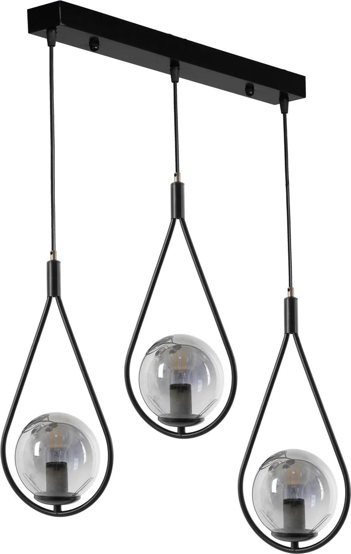 Llambadar Opviq, 8493-6, ngjyrë e zezë, industrial, lartësi e rregullueshme