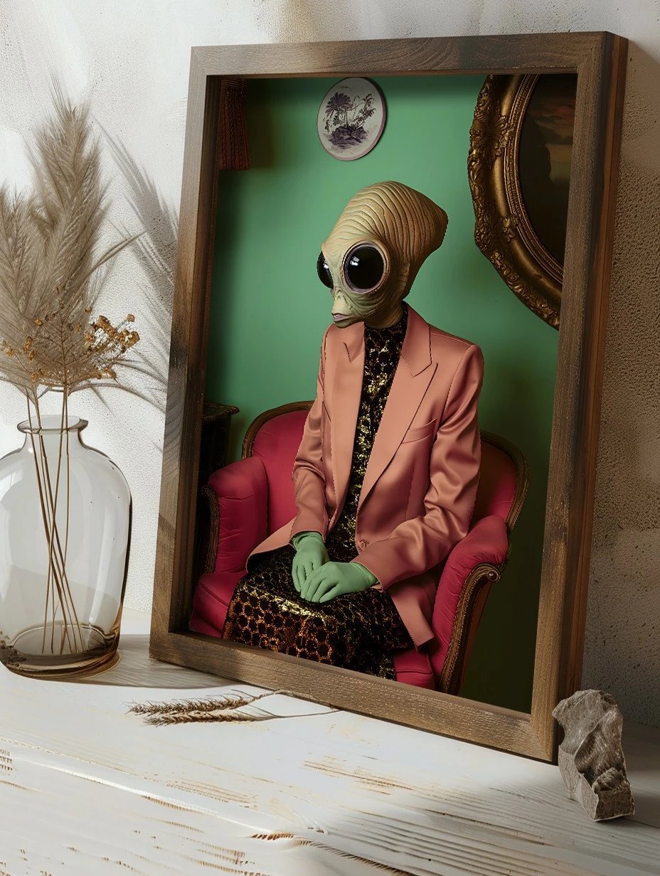 Pikturë dekorative me kornizë MDF, Wallity, GE242-L, shumëngjyrëshe