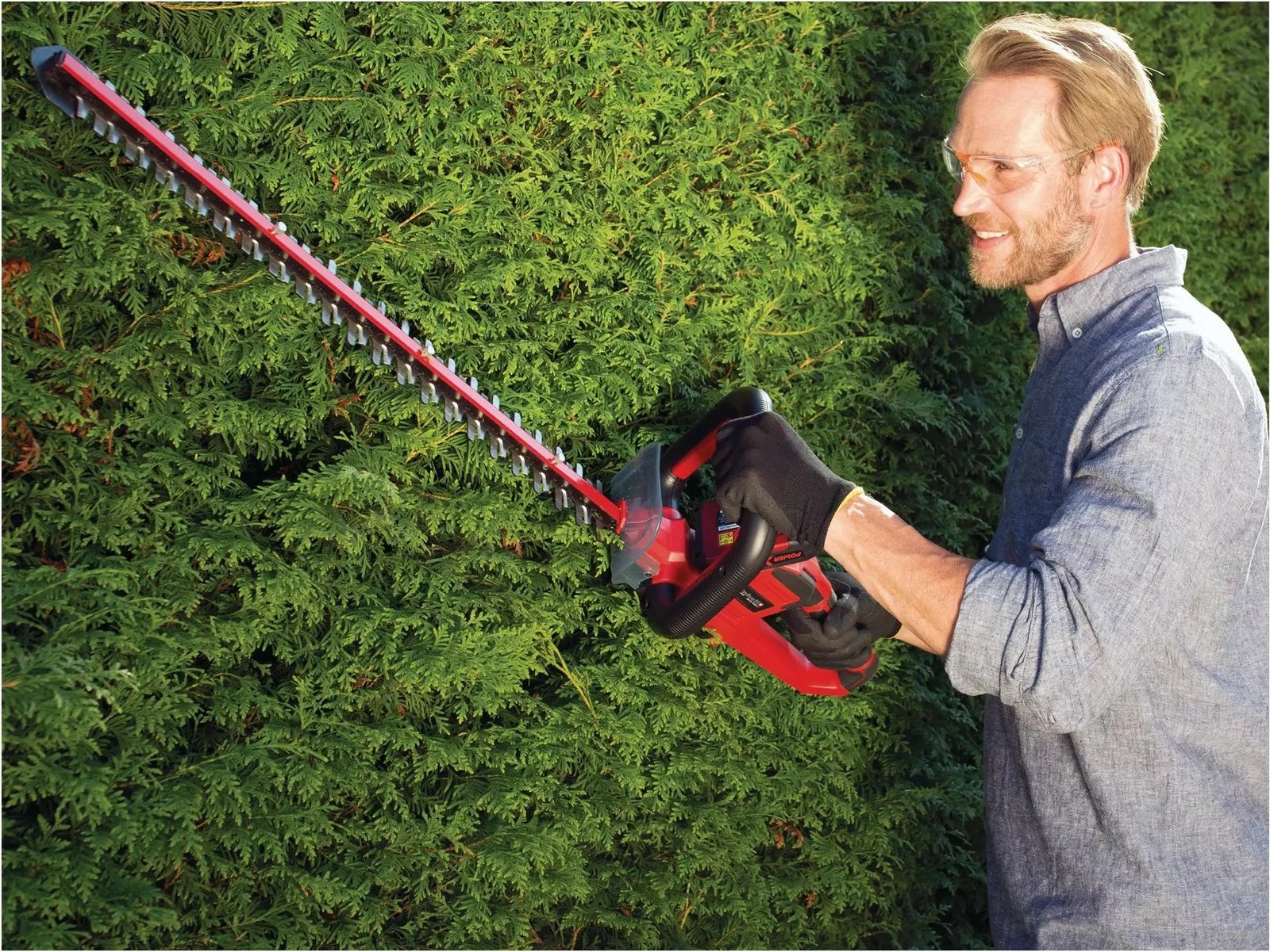 Krasitës gardhi Einhell GE-CH 18/60, me bateri, 18 V, 60 cm, i kuq