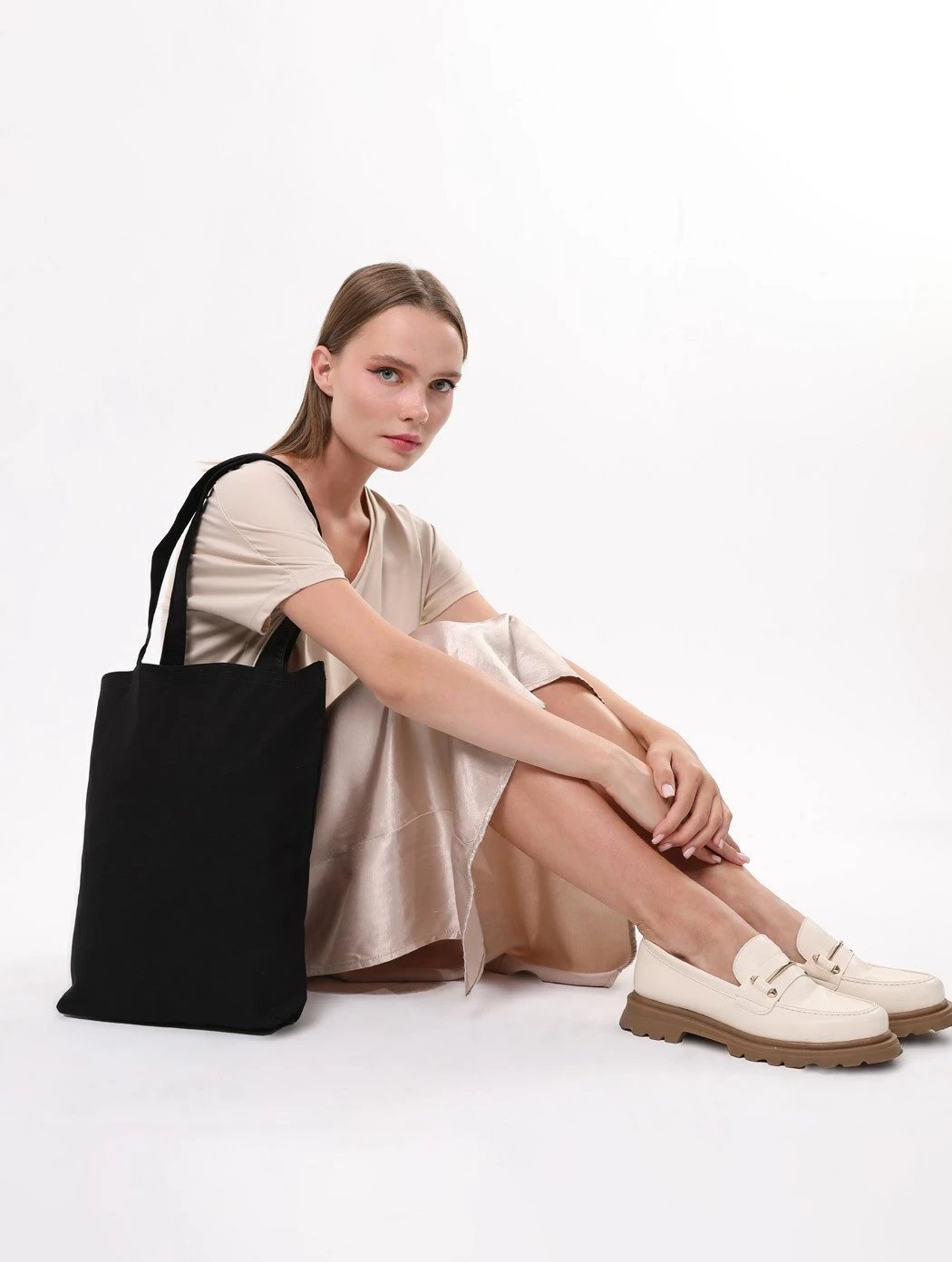 Qese tote Zoozie Bags, 1416, e zezë, 35x40x8cm