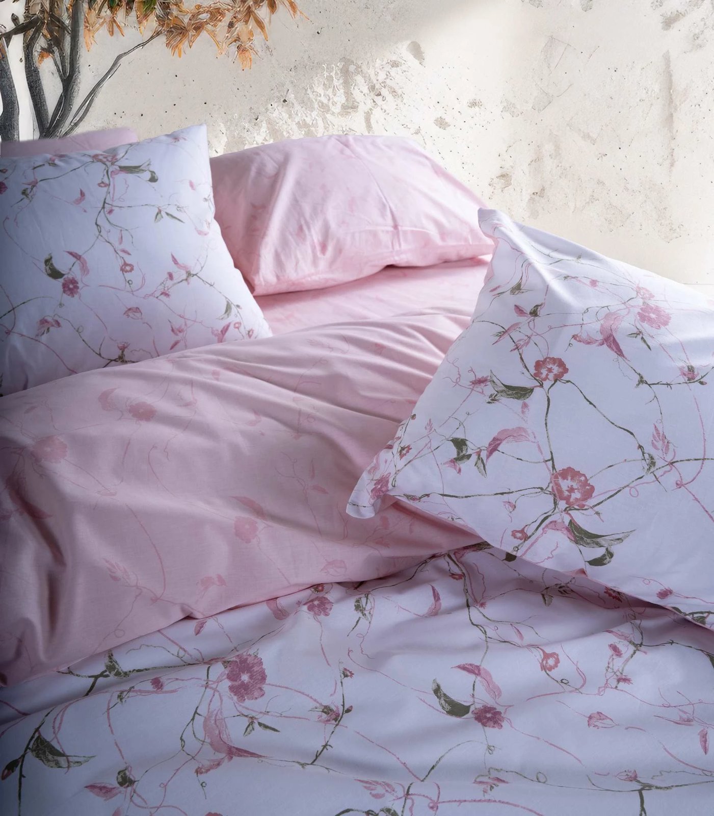 Set mbulesë për jorgan king, ngjyrë rozë, L'essentiel, Lima