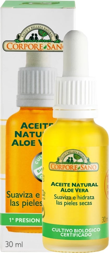 Vaj natyral për lëkurë CORPORE Aceite Natural Aloe Vera, unisex, 30ml
