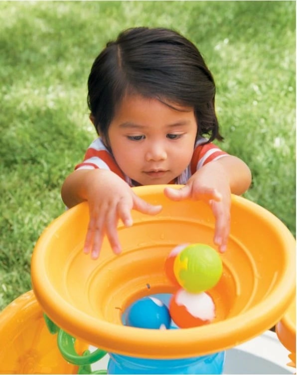 Tavolinë loje me ujë Little Tikes Water Table Sandbox Spiral Fountain, shumëngjyrëshe