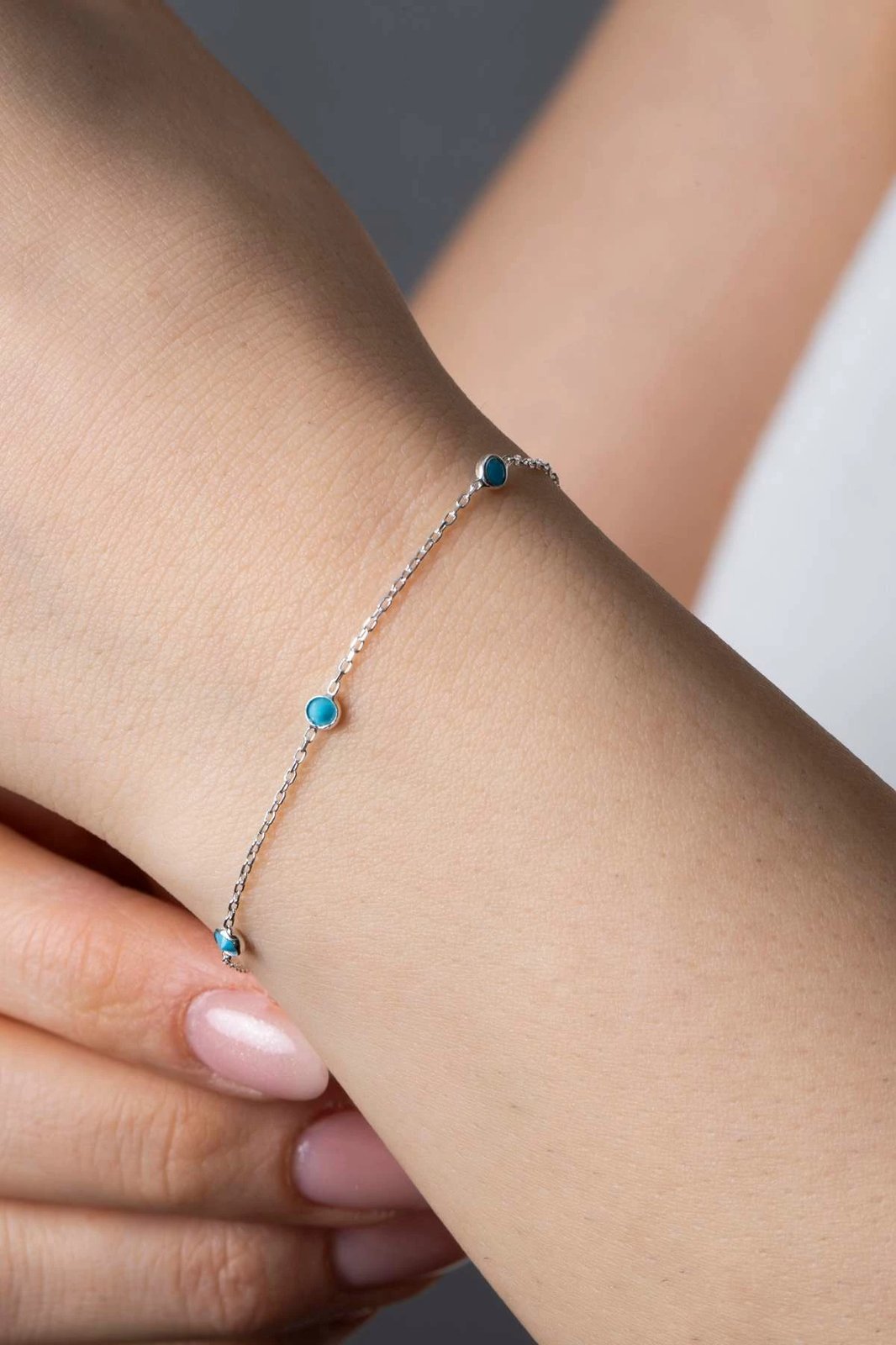 Byzylyk argjendi Jumeon, ngjyrë e kaltër, TFNY65229