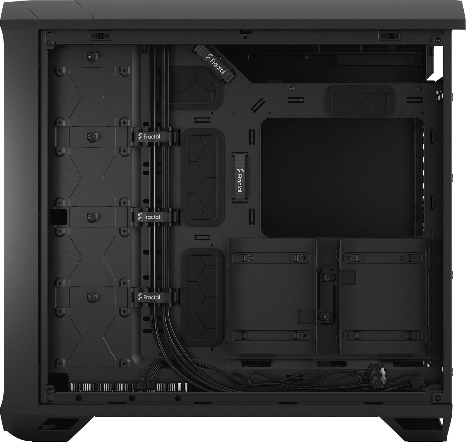 Kasë Fractal Design Torrent, Tower, PC, ATX, EATX, ITX, micro ATX, SSI CEB, Steel, Gaming, e zezë Kasë Fractal Design Torrent, Tower, PC, ATX, EATX, ITX, micro ATX, SSI CEB, Steel, Gaming, e zezë