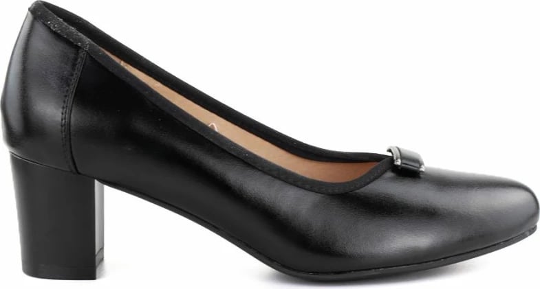 Këpucë me takë Vinceza 58622, të zeza