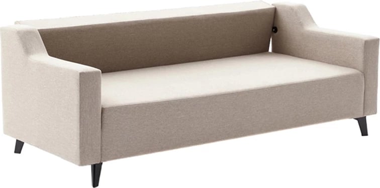 Divan 3 ulësësh që bëhet shtrat PWF-0592, krem, 230x90x74cm