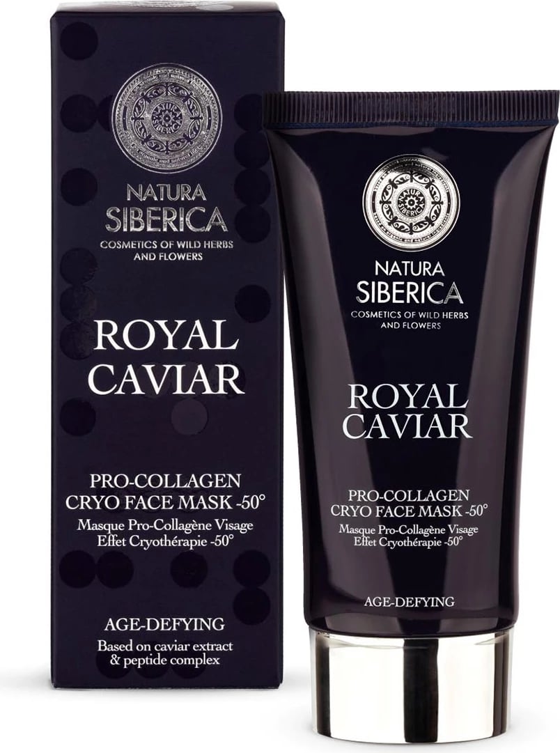 Maske fytyre pro-kolagjen unisex Natura Siberica Royal Caviar, 75ml