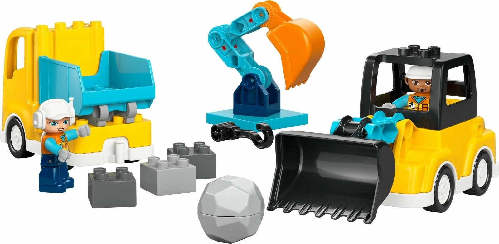 Set blloqe LEGO DUPLO 10475 Construction Machines 3 në 1, 22 pjesë, 2+ vjeç, i vogël
