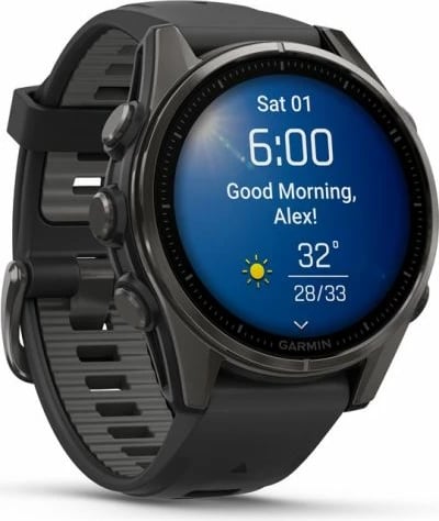 Orë sportive Garmin për meshkuj/femra, e zezë