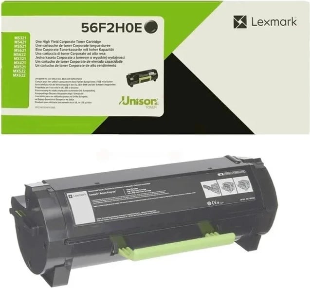 Toner Lexmark 56F2H0E, Origjinal, Zi